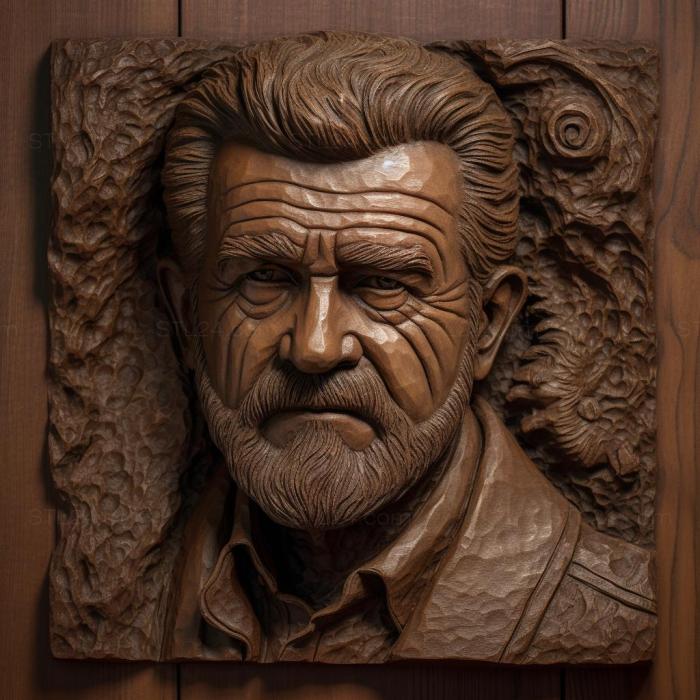 Famous (Mel Gibson 3, 3DFMS_8482) 3D models for cnc